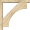 Ekena Millwork Westlake Block Rough Sawn Bracket w/ Offset Brace, Douglas Fir, 4"W x 22"D x 22"H BKT0402X22X22WTL05RDF - alternate 2